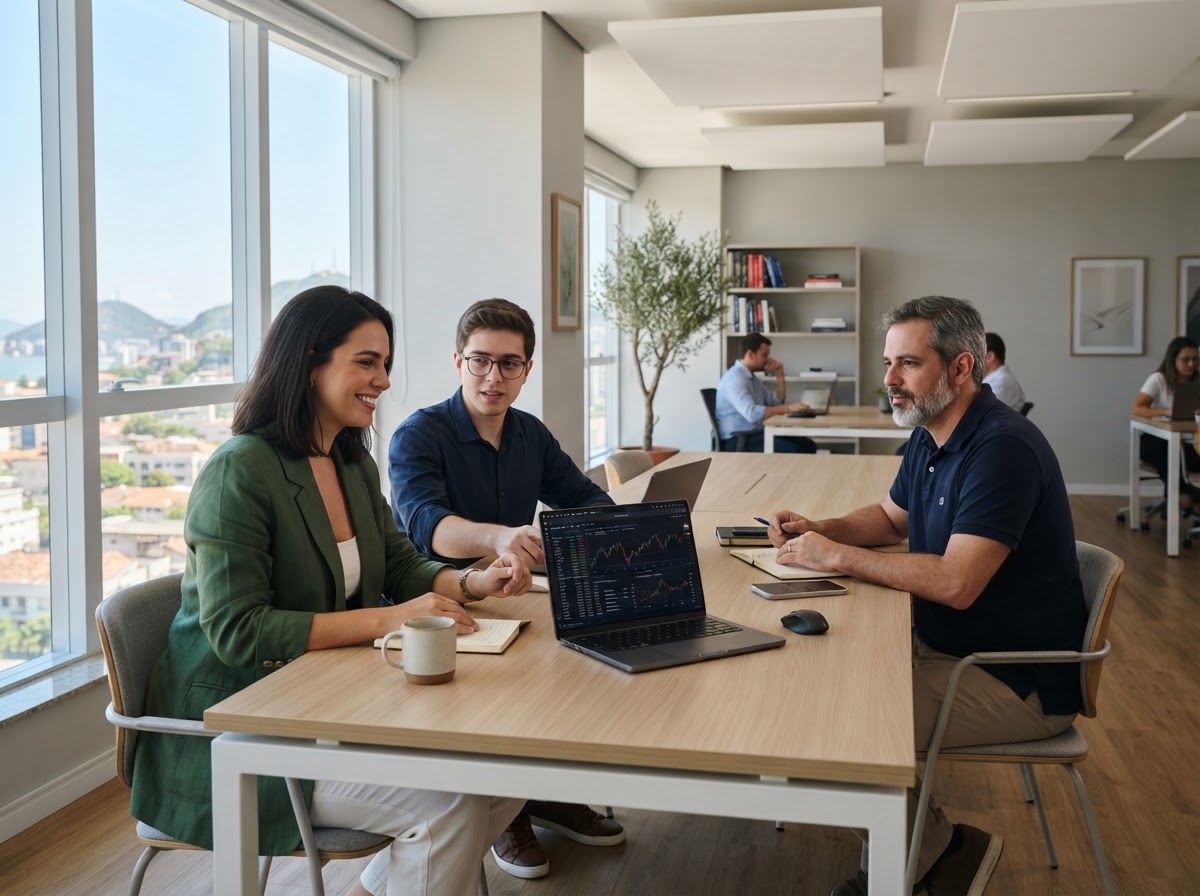 Tavora Brunesia - equipo analizando modelos de riesgo e indicadores de mercado